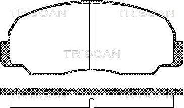 Triscan 8110 10834 - Komplet Pločica, disk-kočnica www.molydon.hr