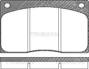 Triscan 8110 10799 - Komplet Pločica, disk-kočnica www.molydon.hr