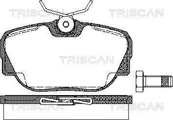 Triscan 8110 11922 - Komplet Pločica, disk-kočnica www.molydon.hr