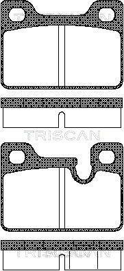 Triscan 8110 11204 - Komplet Pločica, disk-kočnica www.molydon.hr