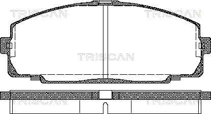 Triscan 8110 13016 - Komplet Pločica, disk-kočnica www.molydon.hr