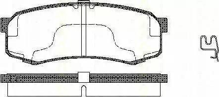 Triscan 8110 13032 - Komplet Pločica, disk-kočnica www.molydon.hr