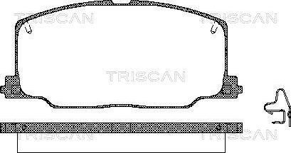 Triscan 8110 13879 - Komplet Pločica, disk-kočnica www.molydon.hr