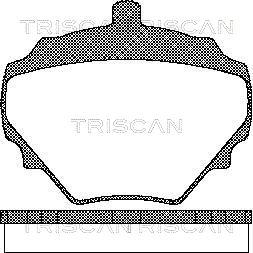 Triscan 8110 17004 - Komplet Pločica, disk-kočnica www.molydon.hr