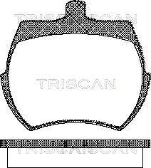 Triscan 8110 17019 - Komplet Pločica, disk-kočnica www.molydon.hr