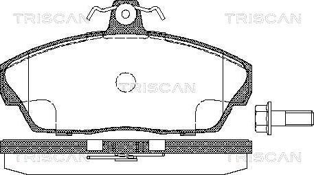 Triscan 8110 17012 - Komplet Pločica, disk-kočnica www.molydon.hr