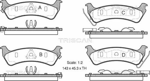 Triscan 8110 80530 - Komplet Pločica, disk-kočnica www.molydon.hr