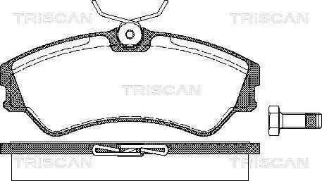 Triscan 8110 29939 - Komplet Pločica, disk-kočnica www.molydon.hr