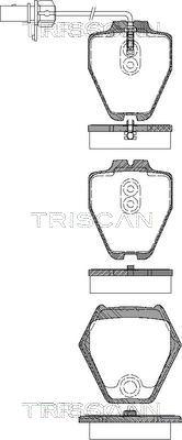 Triscan 8110 29045 - Komplet Pločica, disk-kočnica www.molydon.hr