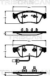 Triscan 8110 29068 - Komplet Pločica, disk-kočnica www.molydon.hr