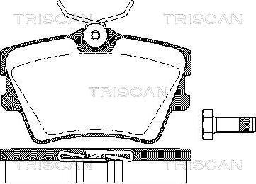 Triscan 8110 29014 - Komplet Pločica, disk-kočnica www.molydon.hr