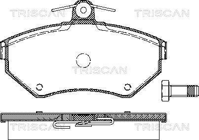 Triscan 8110 29010 - Komplet Pločica, disk-kočnica www.molydon.hr