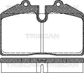 Triscan 8110 29155 - Komplet Pločica, disk-kočnica www.molydon.hr