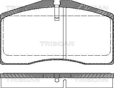 Triscan 8110 29164 - Komplet Pločica, disk-kočnica www.molydon.hr