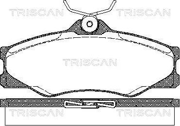 Triscan 8110 29845 - Komplet Pločica, disk-kočnica www.molydon.hr