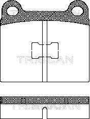 Triscan 8110 29214 - Komplet Pločica, disk-kočnica www.molydon.hr