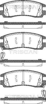 Triscan 8110 24015 - Komplet Pločica, disk-kočnica www.molydon.hr