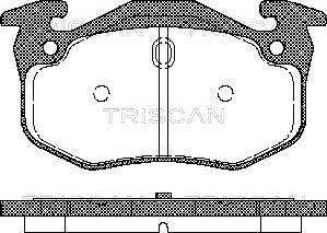 Triscan 8110 25018 - Komplet Pločica, disk-kočnica www.molydon.hr