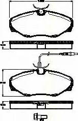 Triscan 8110 25024 - Komplet Pločica, disk-kočnica www.molydon.hr