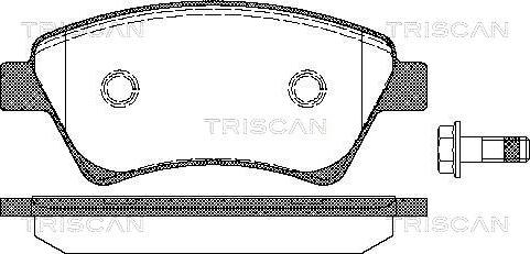 Triscan 8110 25020 - Komplet Pločica, disk-kočnica www.molydon.hr