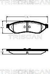 Triscan 8110 21009 - Komplet Pločica, disk-kočnica www.molydon.hr