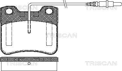 Triscan 8110 28958 - Komplet Pločica, disk-kočnica www.molydon.hr