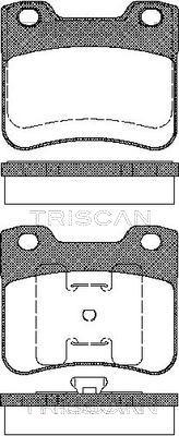 Triscan 8110 28005 - Komplet Pločica, disk-kočnica www.molydon.hr