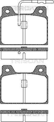 Triscan 8110 28723 - Komplet Pločica, disk-kočnica www.molydon.hr