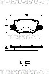 Triscan 8110 23045 - Komplet Pločica, disk-kočnica www.molydon.hr