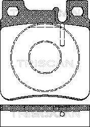 Triscan 8110 23003 - Komplet Pločica, disk-kočnica www.molydon.hr