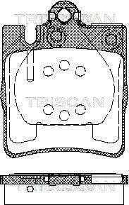 Triscan 8110 23019 - Komplet Pločica, disk-kočnica www.molydon.hr