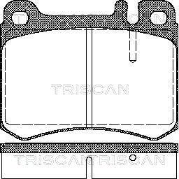 Triscan 8110 23034 - Komplet Pločica, disk-kočnica www.molydon.hr