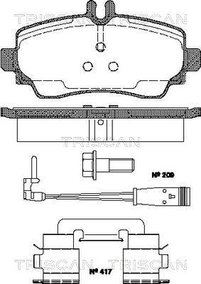 Japanparts PA0544MK - Komplet Pločica, disk-kočnica www.molydon.hr