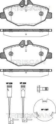 Triscan 8110 23038 - Komplet Pločica, disk-kočnica www.molydon.hr