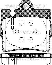 Triscan 8110 23025 - Komplet Pločica, disk-kočnica www.molydon.hr