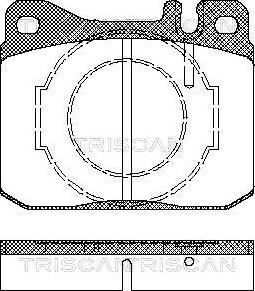 Triscan 8110 23238 - Komplet Pločica, disk-kočnica www.molydon.hr