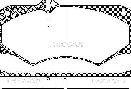 Triscan 8110 23774 - Komplet Pločica, disk-kočnica www.molydon.hr