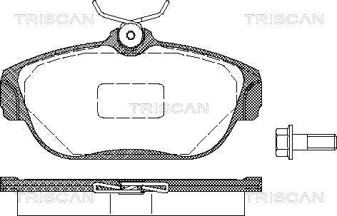 Triscan 8110 27963 - Komplet Pločica, disk-kočnica www.molydon.hr