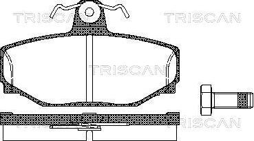 Triscan 8110 27919 - Komplet Pločica, disk-kočnica www.molydon.hr