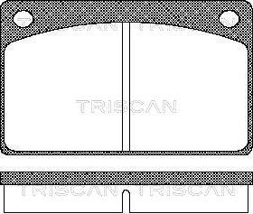 Triscan 8110 27602 - Komplet Pločica, disk-kočnica www.molydon.hr