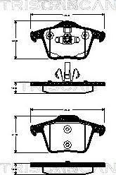 Triscan 8110 27011 - Komplet Pločica, disk-kočnica www.molydon.hr