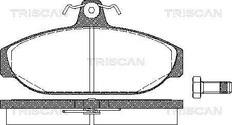 Triscan 8110 27150 - Komplet Pločica, disk-kočnica www.molydon.hr