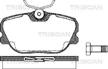 Triscan 8110 27894 - Komplet Pločica, disk-kočnica www.molydon.hr