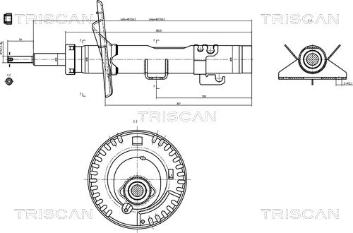 Triscan 8705 29111 - Amortizer www.molydon.hr