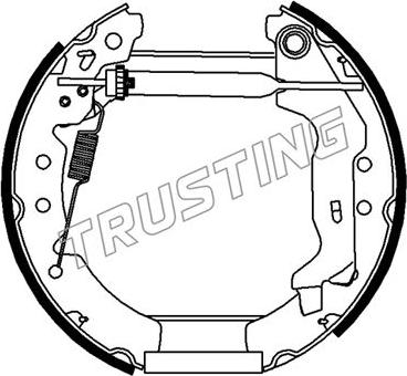 Trusting 6487 - Komplet kočnica, bubanj kočnice www.molydon.hr