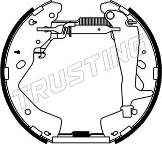 Trusting 6556 - Komplet kočnica, bubanj kočnice www.molydon.hr