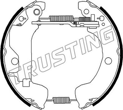 Trusting 6507 - Komplet kočnica, bubanj kočnice www.molydon.hr