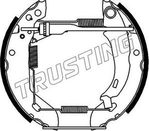 Trusting 6045 - Komplet kočnica, bubanj kočnice www.molydon.hr