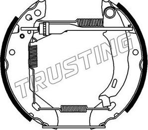 Trusting 6055 - Komplet kočnica, bubanj kočnice www.molydon.hr