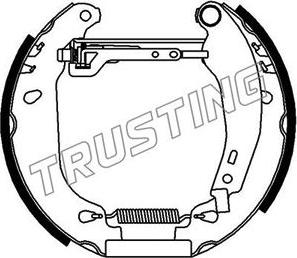 Trusting 6058 - Komplet kočnica, bubanj kočnice www.molydon.hr